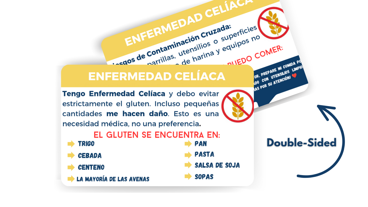 🇪🇸 Gluten-Free Restaurants Card – For Spain & Latin America! 🌎