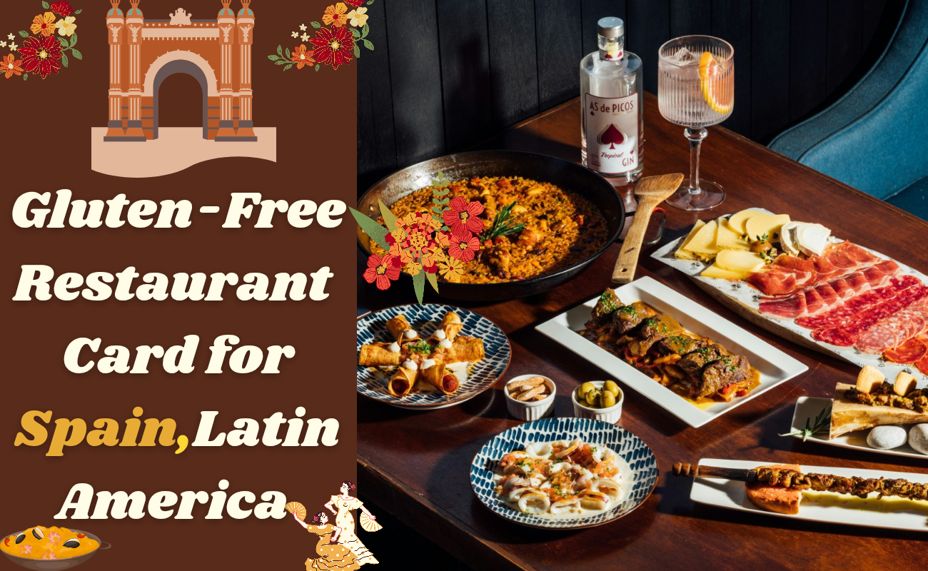 🇪🇸 Gluten-Free Restaurants Card – For Spain & Latin America! 🌎